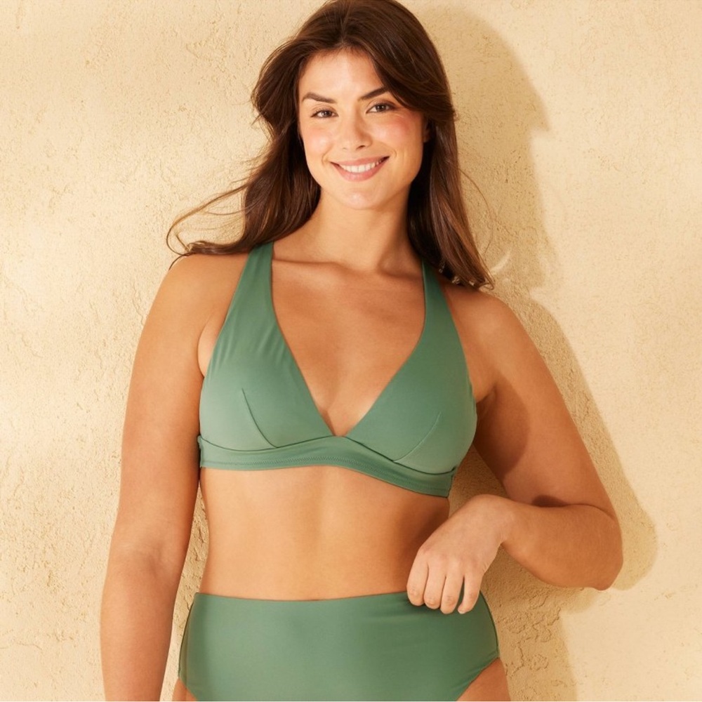 Shade & Shore Bikini Top in Green